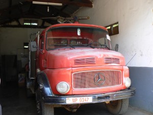 El Mercedes de los bomberos de Tororo