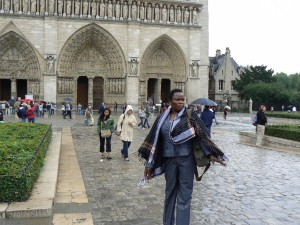 En la Plaza de Notre Dame.