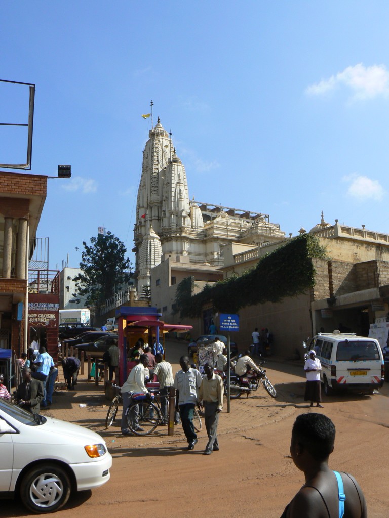 Iglesia  indú en Kampala Town.